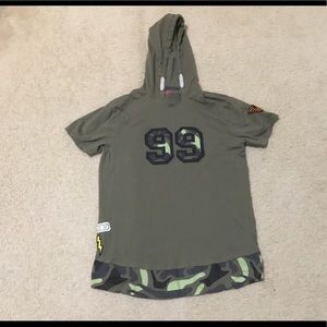 Hooded Camouflage T-shirt